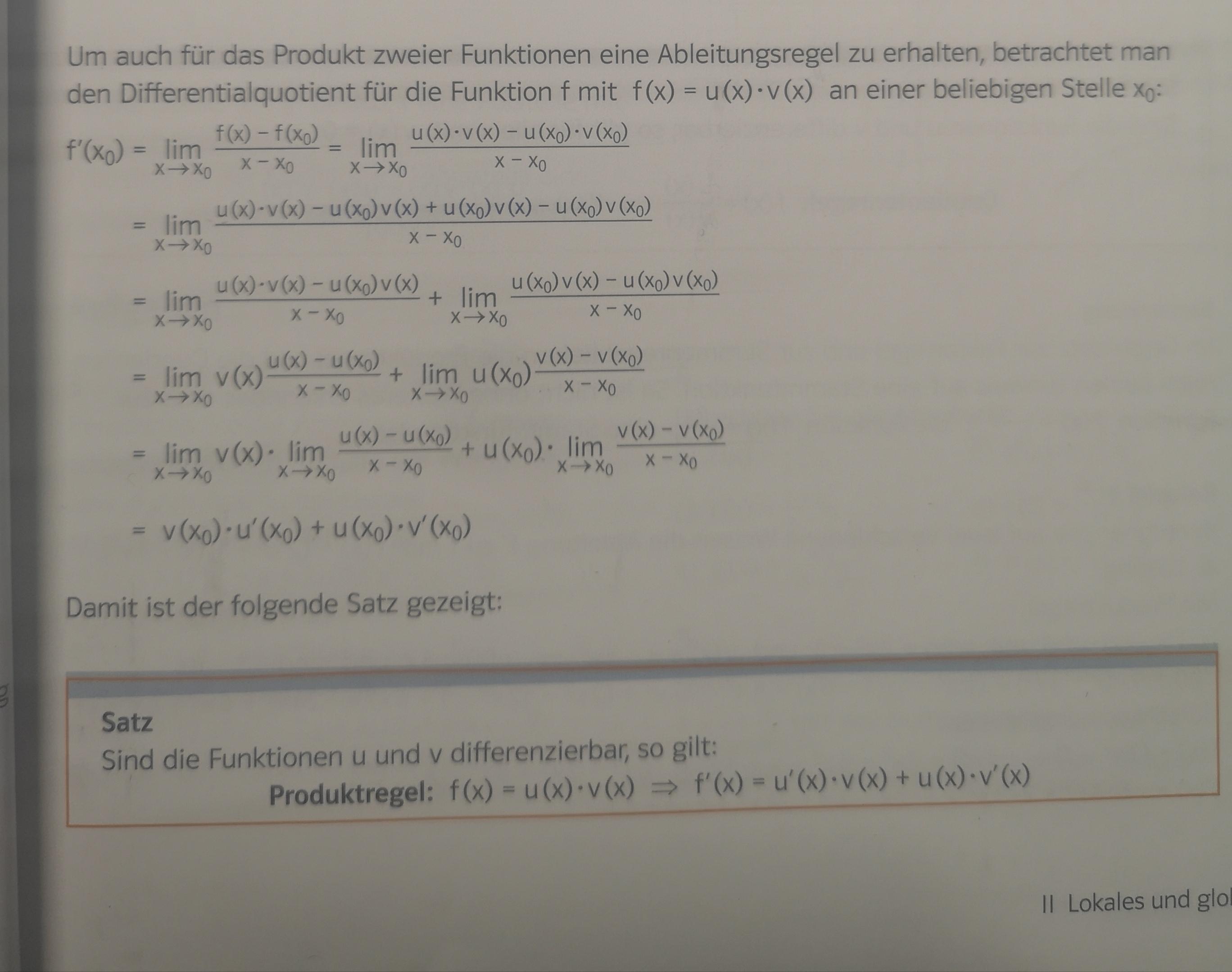 Produktregel Fehler Im Mathebuch Schule Mathe Mathematik