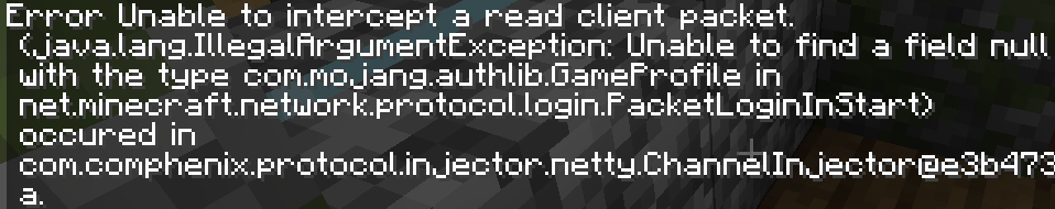Protocollib fehlermeldung? (Minecraft, Minecraft Server, Minecraft Java ...