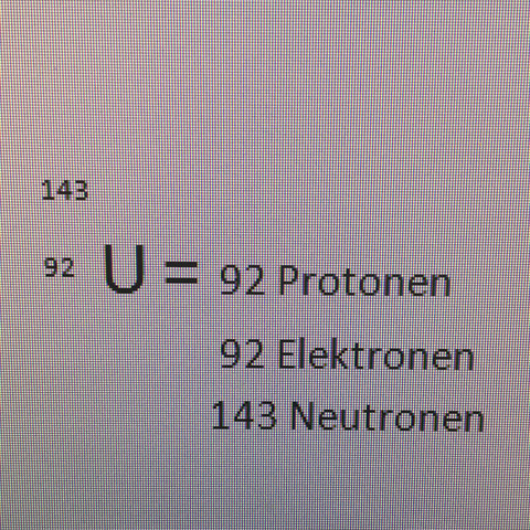 Protonen Neutronen und Elektronen ablesen? (Physik, Atom)