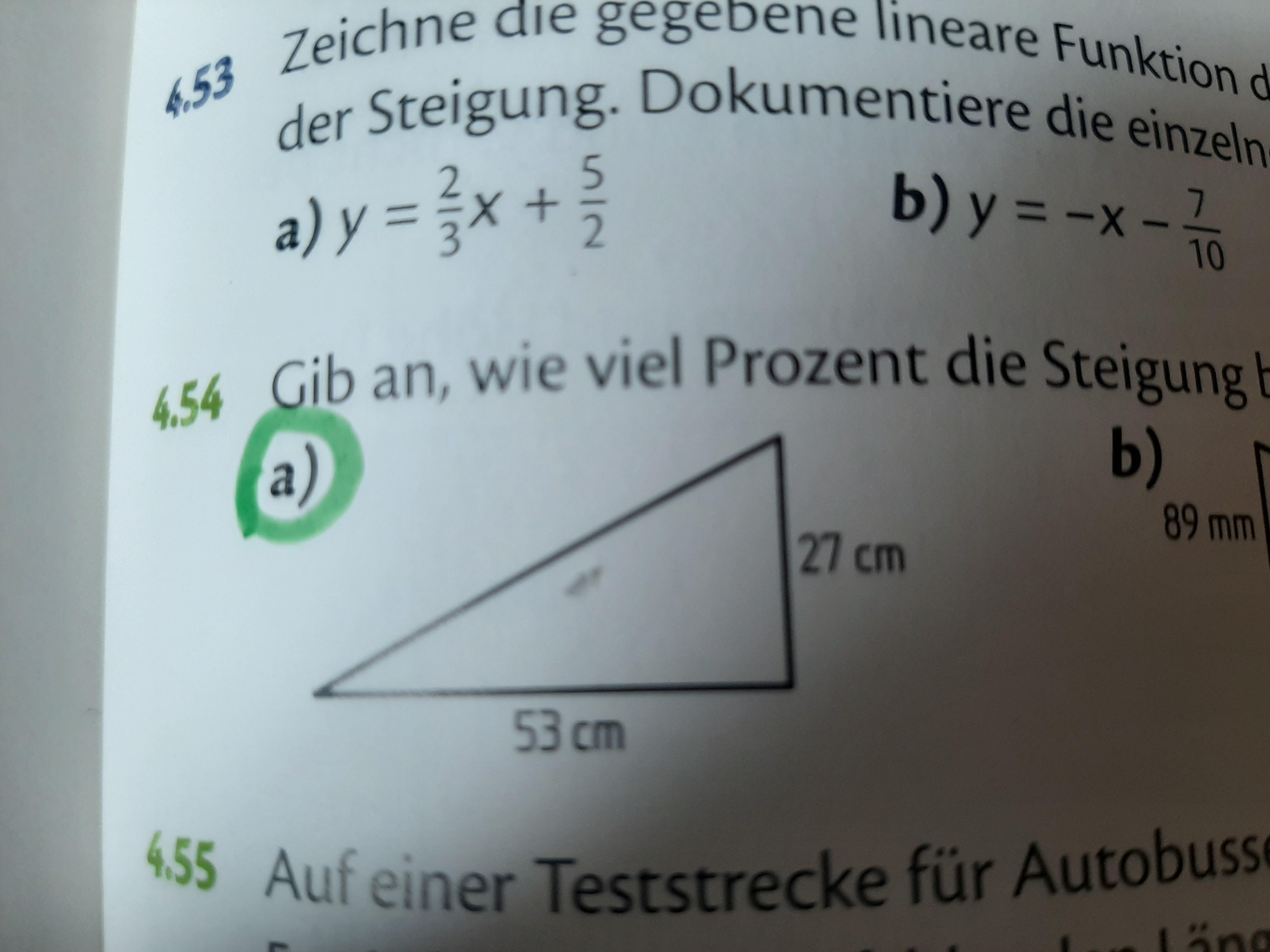 Prozent Einer Steigung Berechnen Mathe Mathematik Hausaufgaben