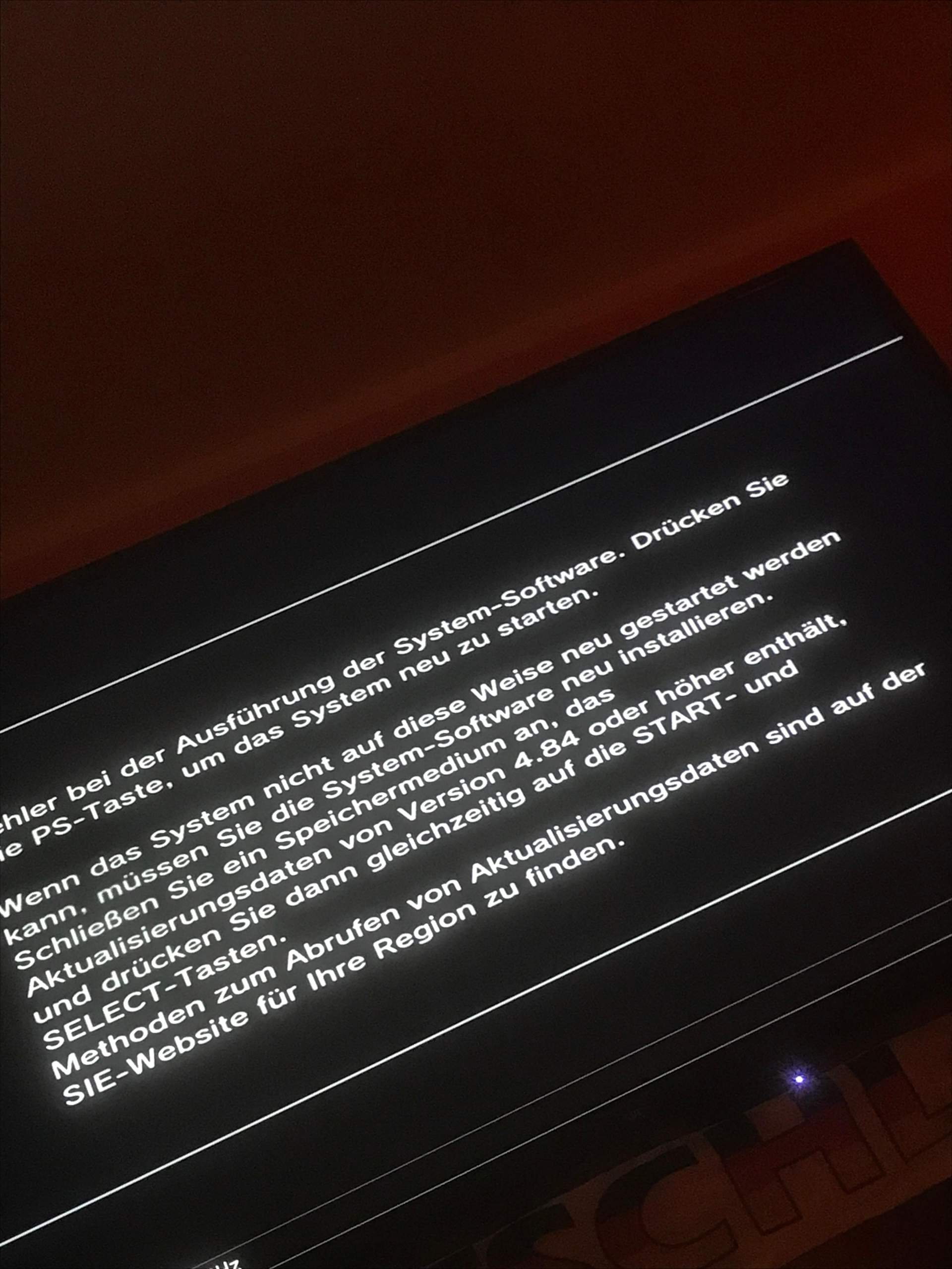 PS3 Fehler der Ausführung? (Computer, Technik, Technologie)