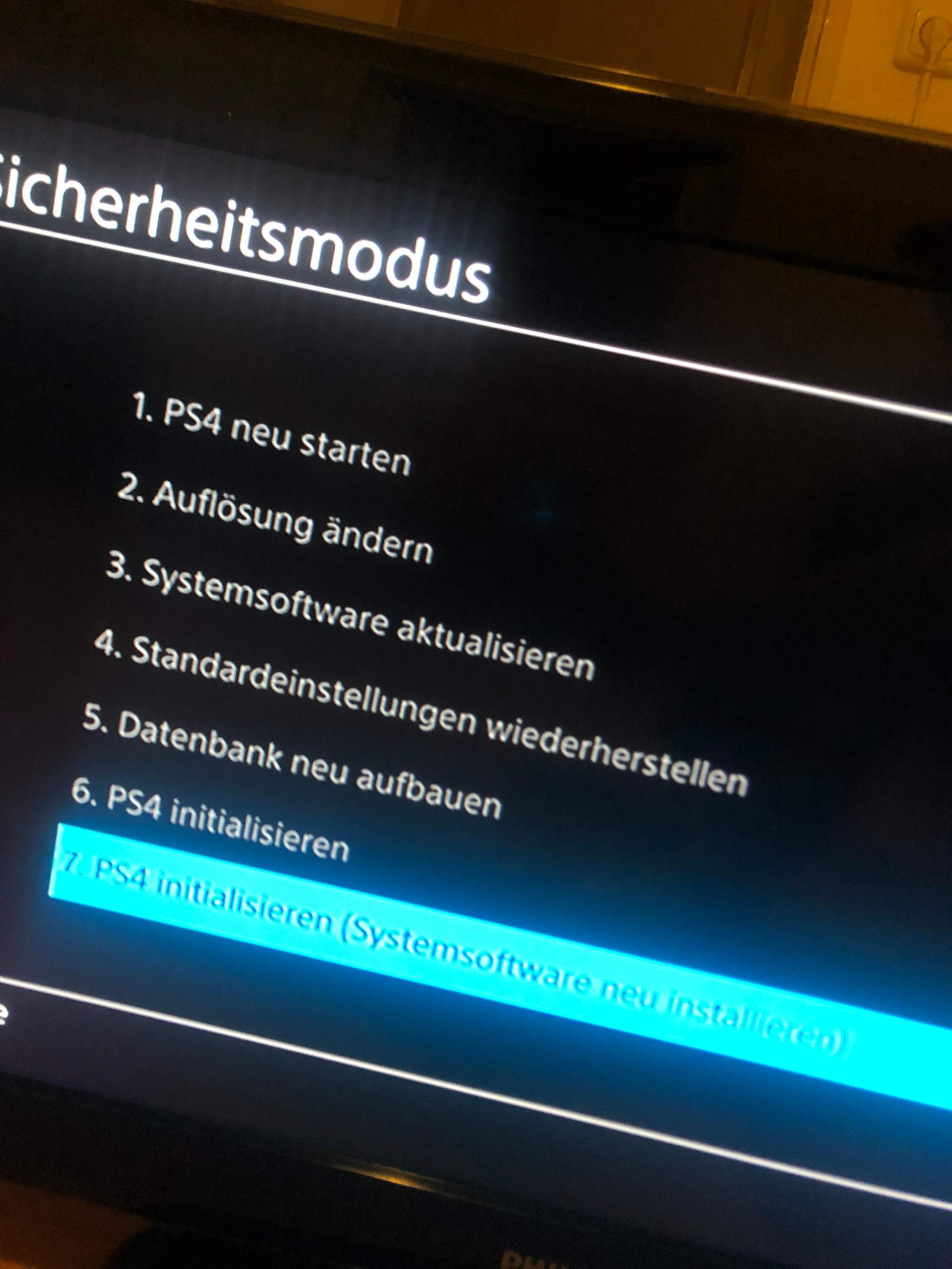 Ps4 kann nur 7.ps4 initialisieren (Computer, PlayStation 4)