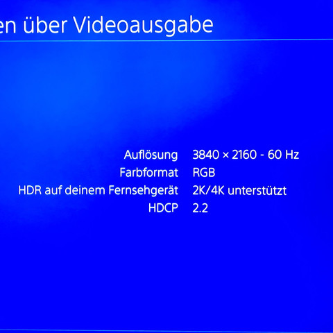 Normale Einstellung - (PlayStation 4, HDMI, 4K)