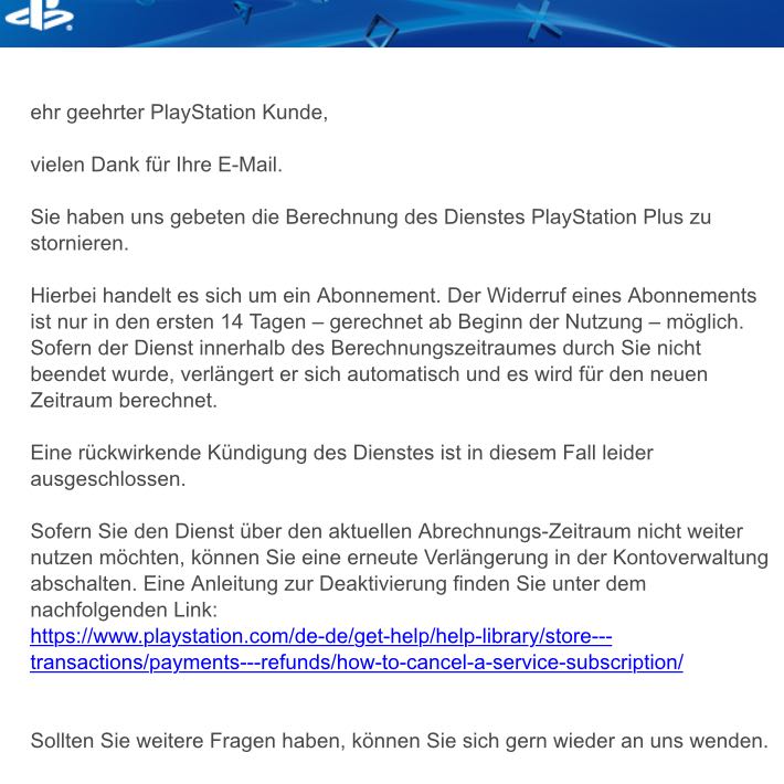 Ps4 Ps Plus Ruckerstattung Technik Gesetz Playstation