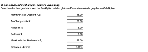 Put Call Paritat Berechnen Mathematik Banking And Finance