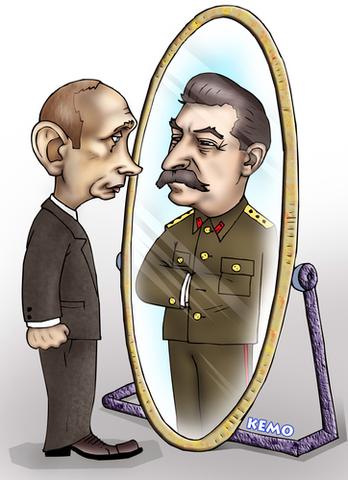 Putin vs. Stalin - (Geschichte, Russland, Grafik)