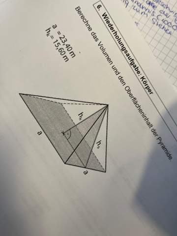  - (Formel, Volumen, Pyramide)