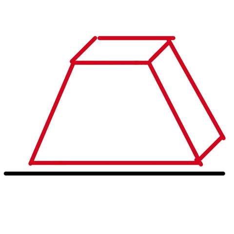 Pyramide; wie gross im Verhältnis zur Spitze die Basis sein damit es stabil ist?