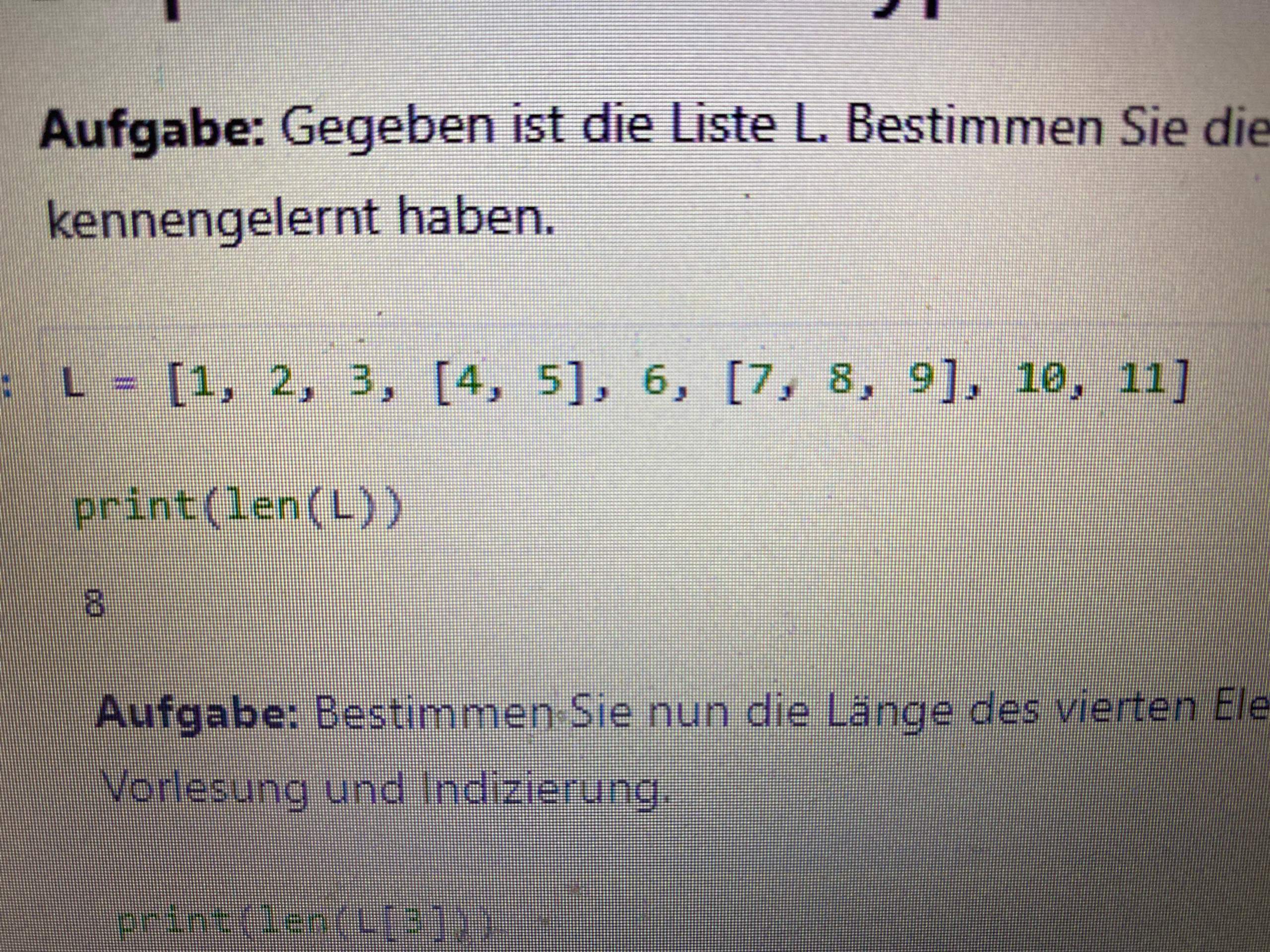 Python liste universit t hausaufgaben programmiersprache 