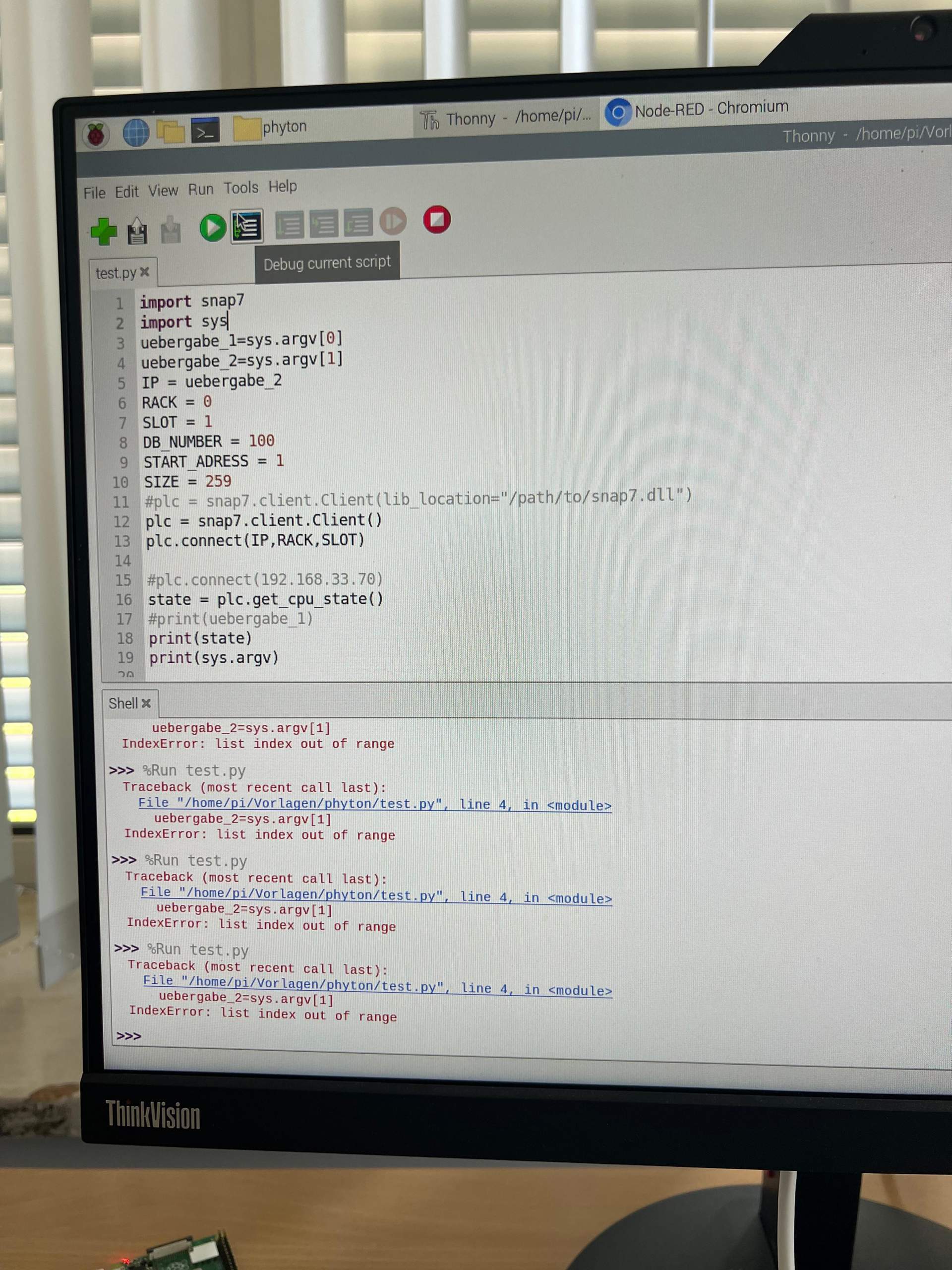 Python script sys index out of Range? (Computer, programmieren, Informatik)