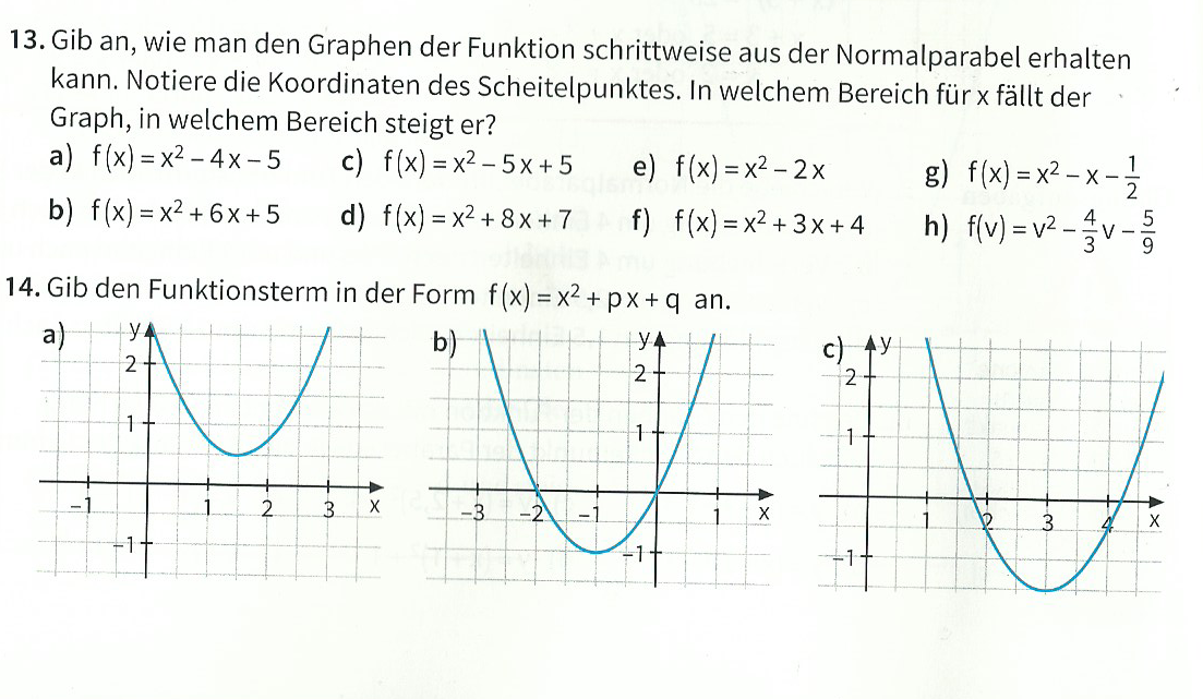 Quadratische Funktionen Schule Mathematik quadratische Funktion 