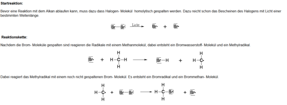 Radikale Substitution Brom - radikale 2020