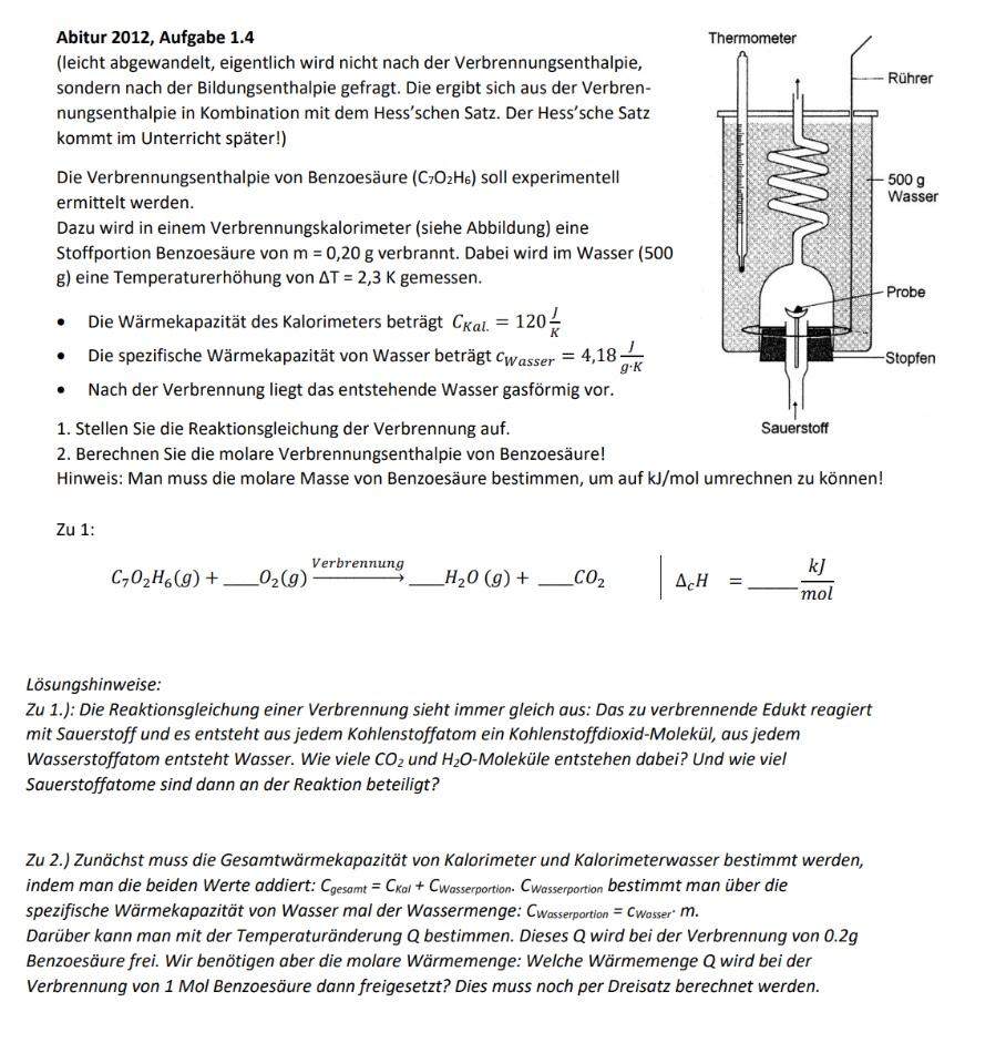 Berechnung Der Reaktionsenthalpien:Verbrennung Von 1Kg Octan – CNQI