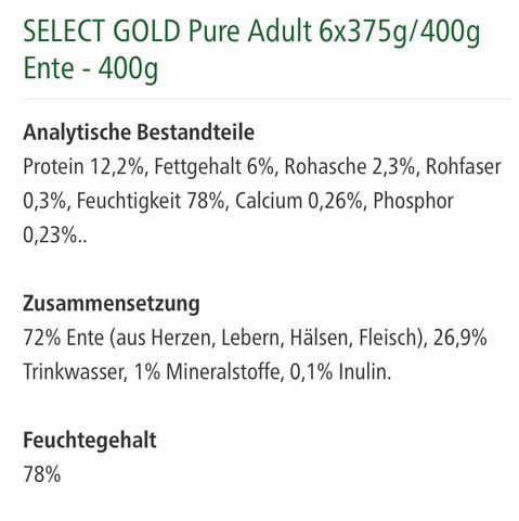 Select Gold - (Tiere, Katze, Erfahrungen)