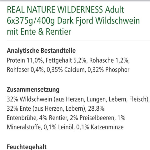 Wilderness - (Tiere, Katze, Erfahrungen)