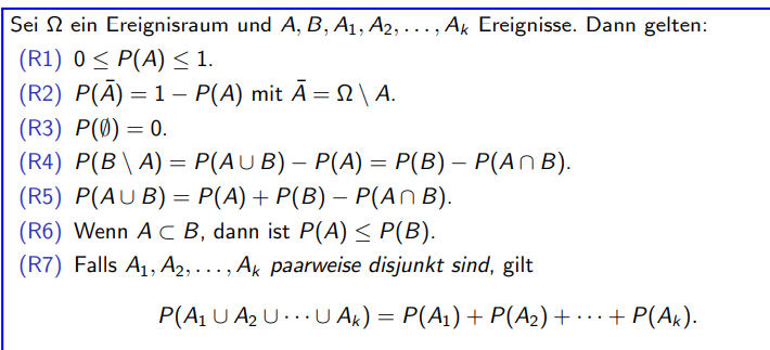 Rechenregel Für Berechnung Der Wahrscheinlichkeit Von Schnittmenge ...