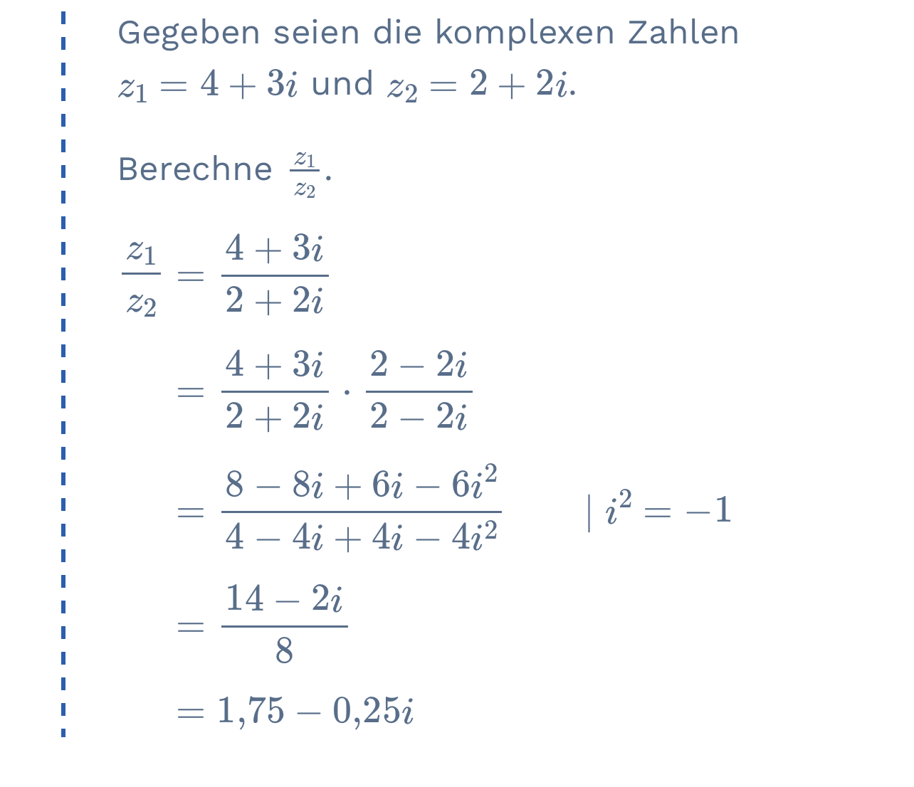 Rechnen mit komplexen Zahlen (i)? (Funktion, Gleichungen, Algebra)