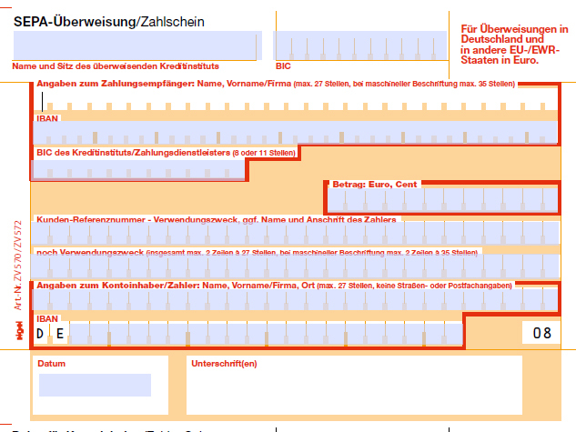Rechnunganschrift? (Rechnung, Zahlschein)