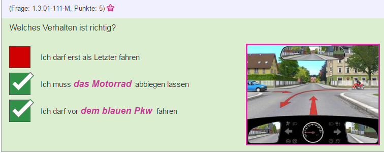 Rechts vor links mit Linksabbiegern, sehr paradoxe Situationen? (Auto