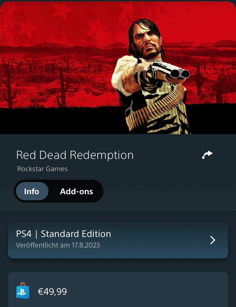 Red dead redemption 1 PS5? (Computerspiele, Gaming, PlayStation 4)
