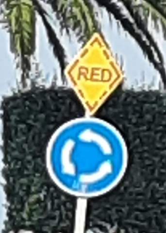 "RED Straßenschild Spanien?