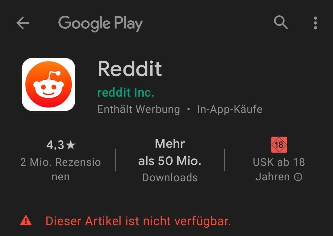 Reddit kann nicht heruntergeladen werden? Technik,