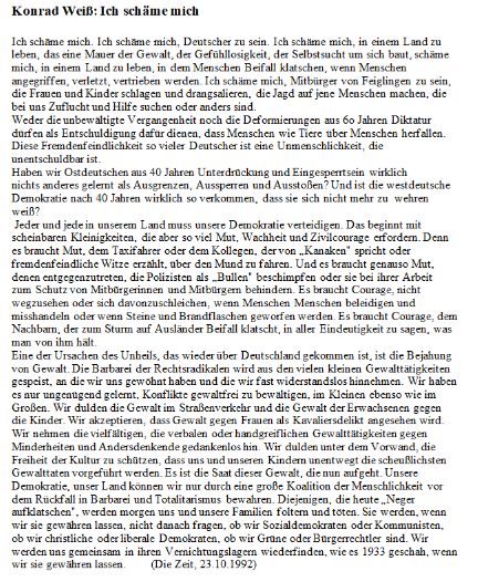 Redeanalyse Konrad Weiß? (Deutsch, Analyse, Rede)