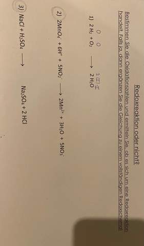 - (Schule, Chemie, redoxreaktion)