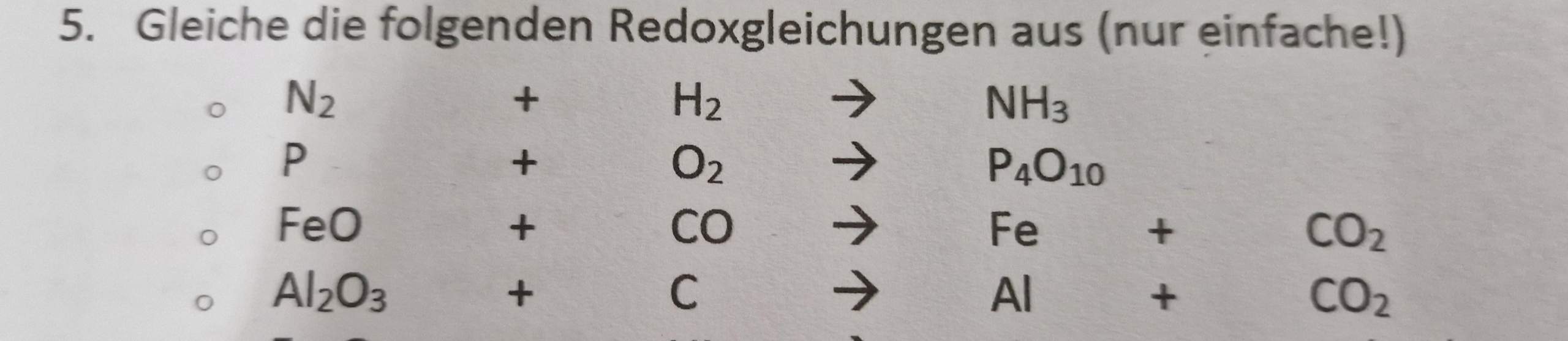 Ausgleichen Von Reaktionsgleichungen übungen Redoxreaktionen ausgleichen? (Schule, Prüfung)
