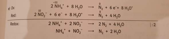 - (Schule, Chemieunterricht, Redoxgleichungen aufstellen)