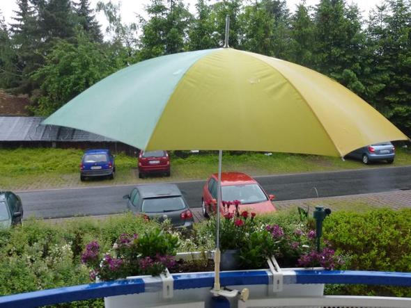Regenschirm für Balkonkasten (Regenschutz)