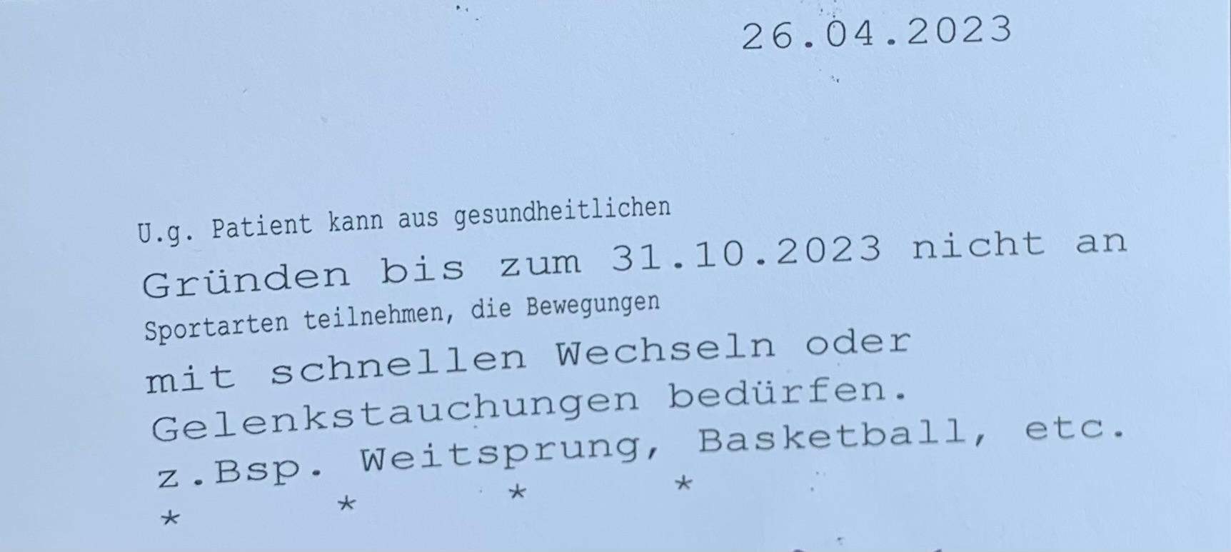 Befreiung Vom Schwimmunterricht Wegen Angst Reicht dieser Zettel für eine SCHWIMMUNTERRICHT Befreiung? (Schule