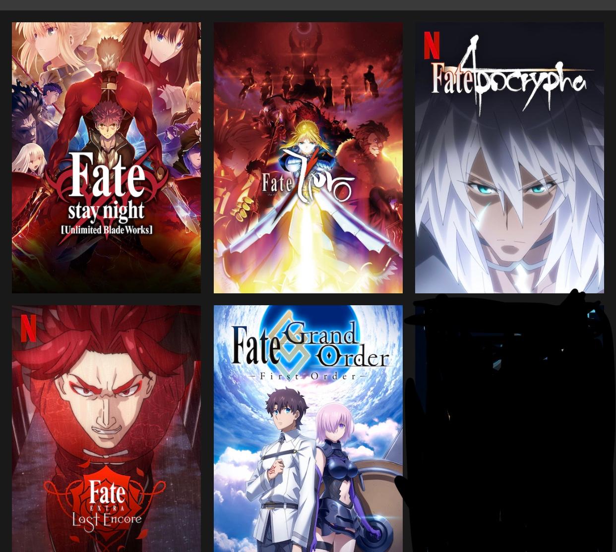 Reihenfolge Fate Computer Anime Netflix Deutschland