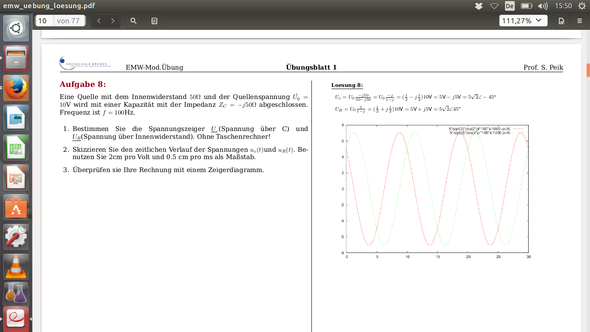 Reihenschaltung Von R Und C Sind Ur Und Uc Beide Gegenuber Dem Stron Phasenverschoben Physik Elektrotechnik