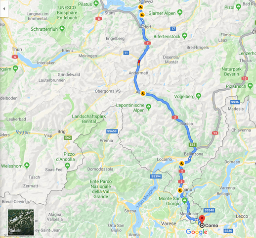 Reise Nach Como Schweiz Vignette Italien Maut Mautgebuhren