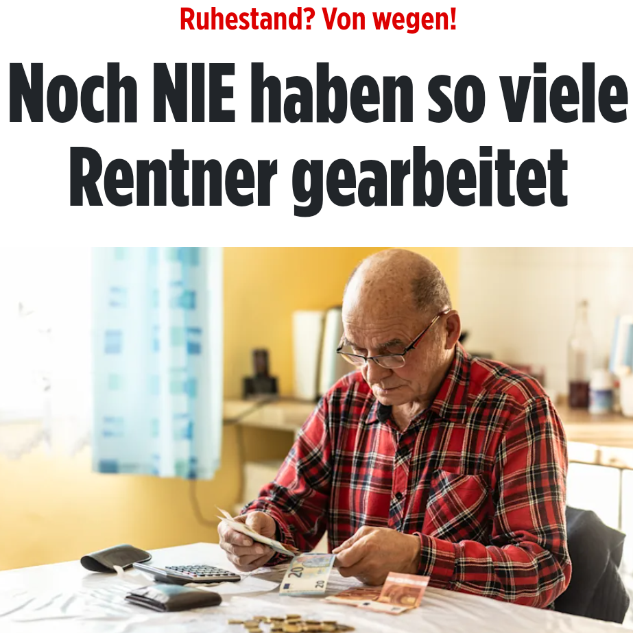 Rekord: Immer mehr Rentner arbeiten weiter. Findet ihr das auch ...