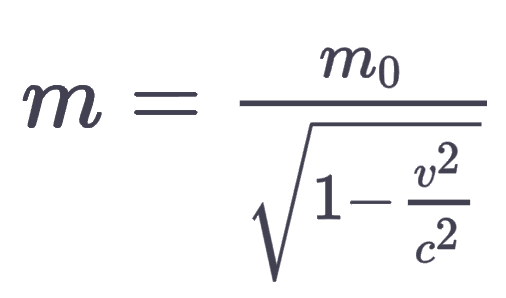 relativistische Massenzunahme nach v ? (Mathematik, Physik)