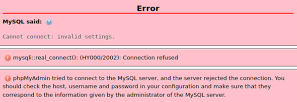 Remote-Zugang zu MariaDB/MySQL mit phpMyAdmin scheitert?