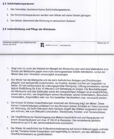 Schönheitsreparaturen während der mietzeit Schönheitsreparaturen während der mietzeit