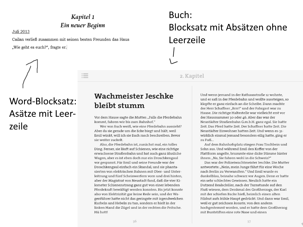 Richtiger Blocksatz Fur Buch Word Absatz