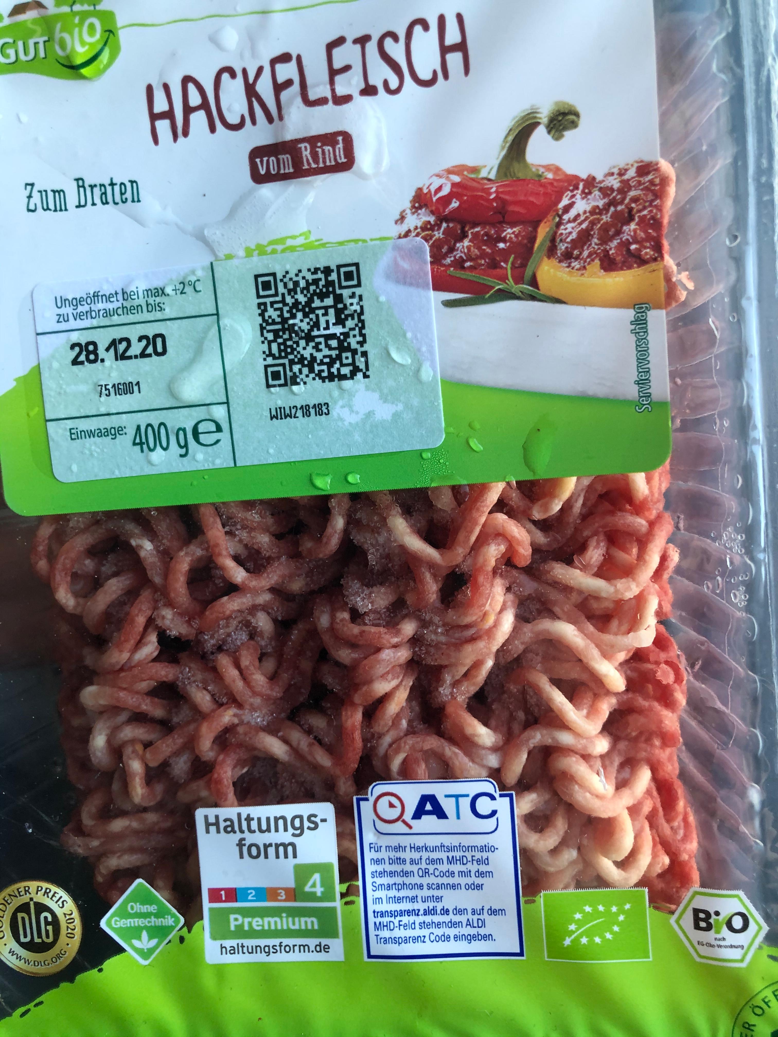 Rinderhackfleisch riecht nach schwefel