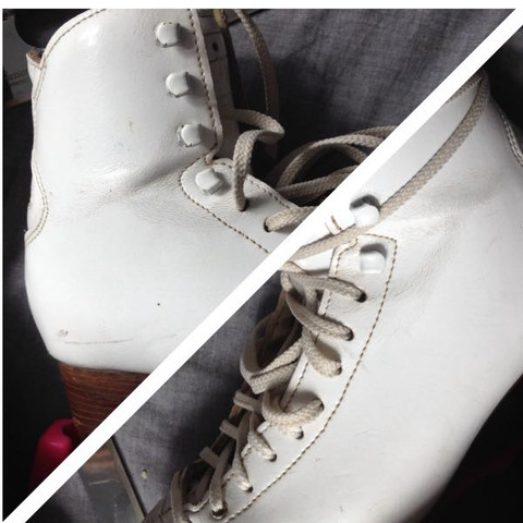 ja hier ist der Knick zu sehen - (Sport, schlittschuhe, Eiskunstlauf)