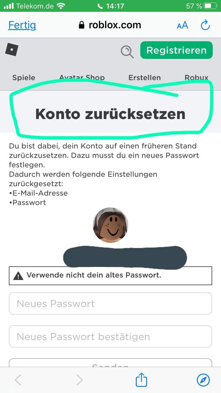 Wie Heißt Das Passwort Von Roblox