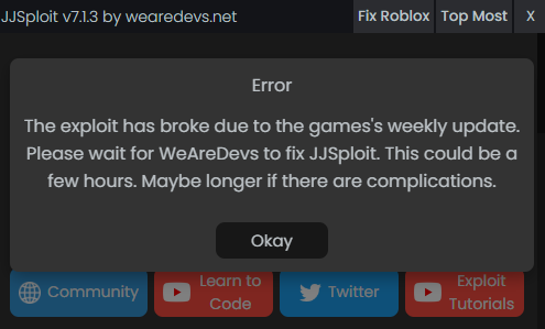 Roblox executor jjsploit?