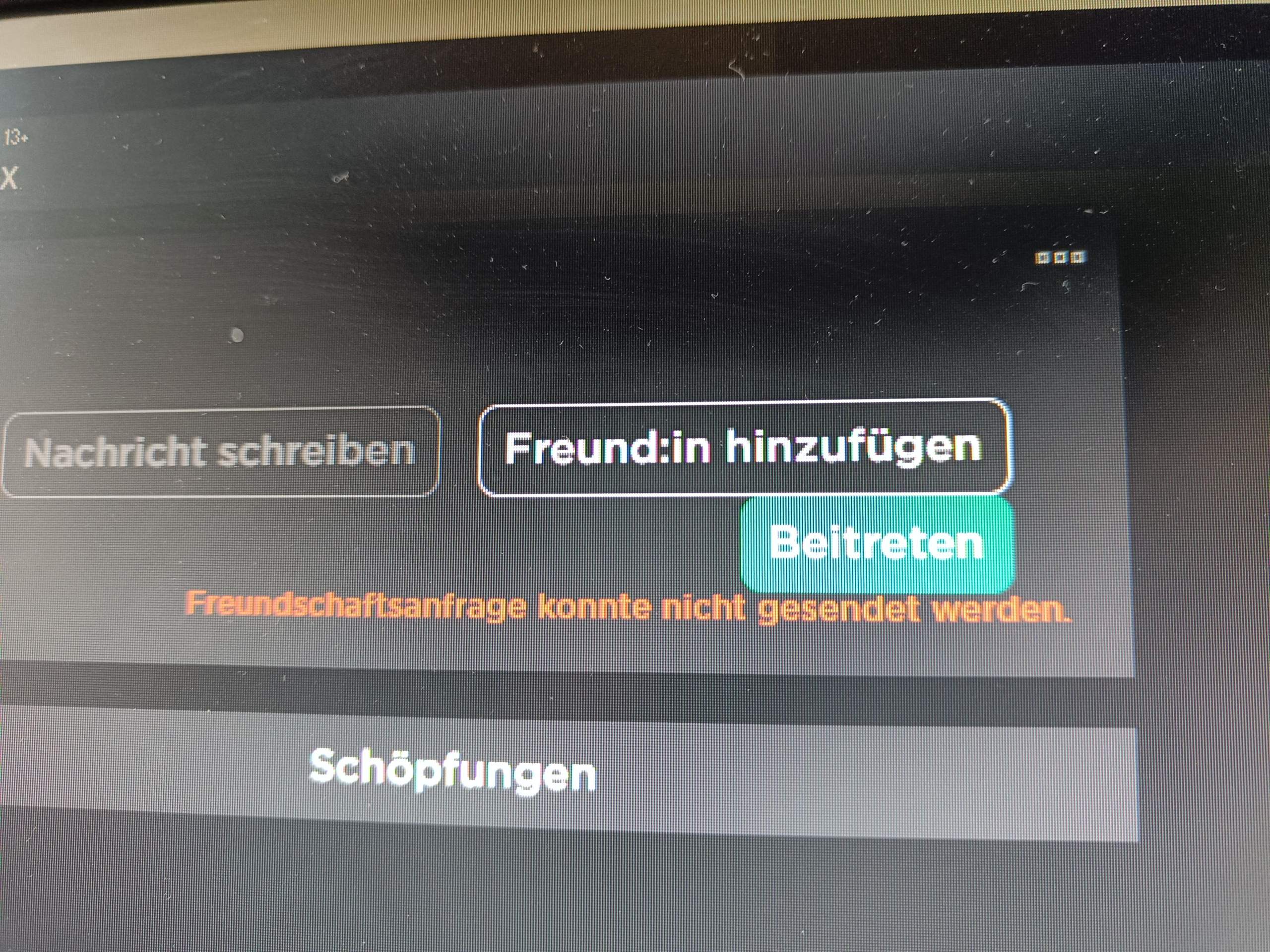 Roblox Freundschaft Anfrage kann nicht gesendet werden?