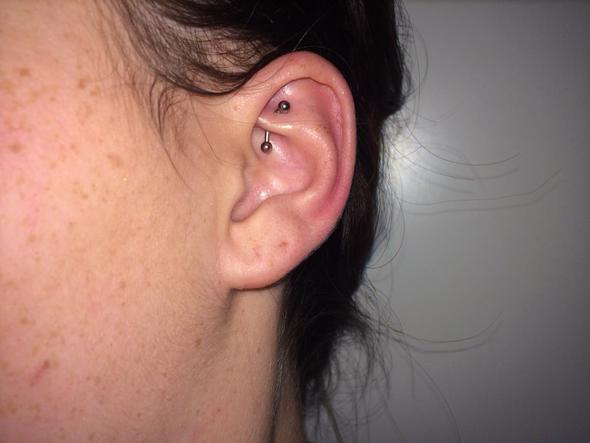 3 Tage altes Rook - (Piercing, rook piercing)