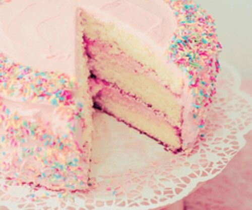 Geburtstagskuchen Mit Sprinkles In Pink Und Blau Backina De
