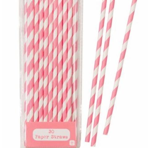 Hier sind diese Strohhalme - (weiss, Rosa, Strohhalm)