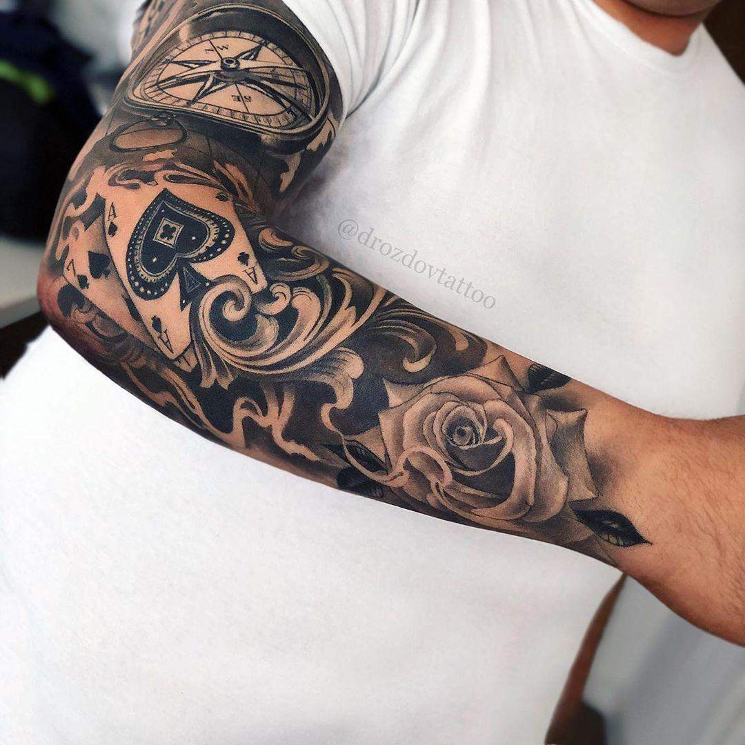 Rosen Tattoo bei Männern? (Männer, Körper, tätowieren)