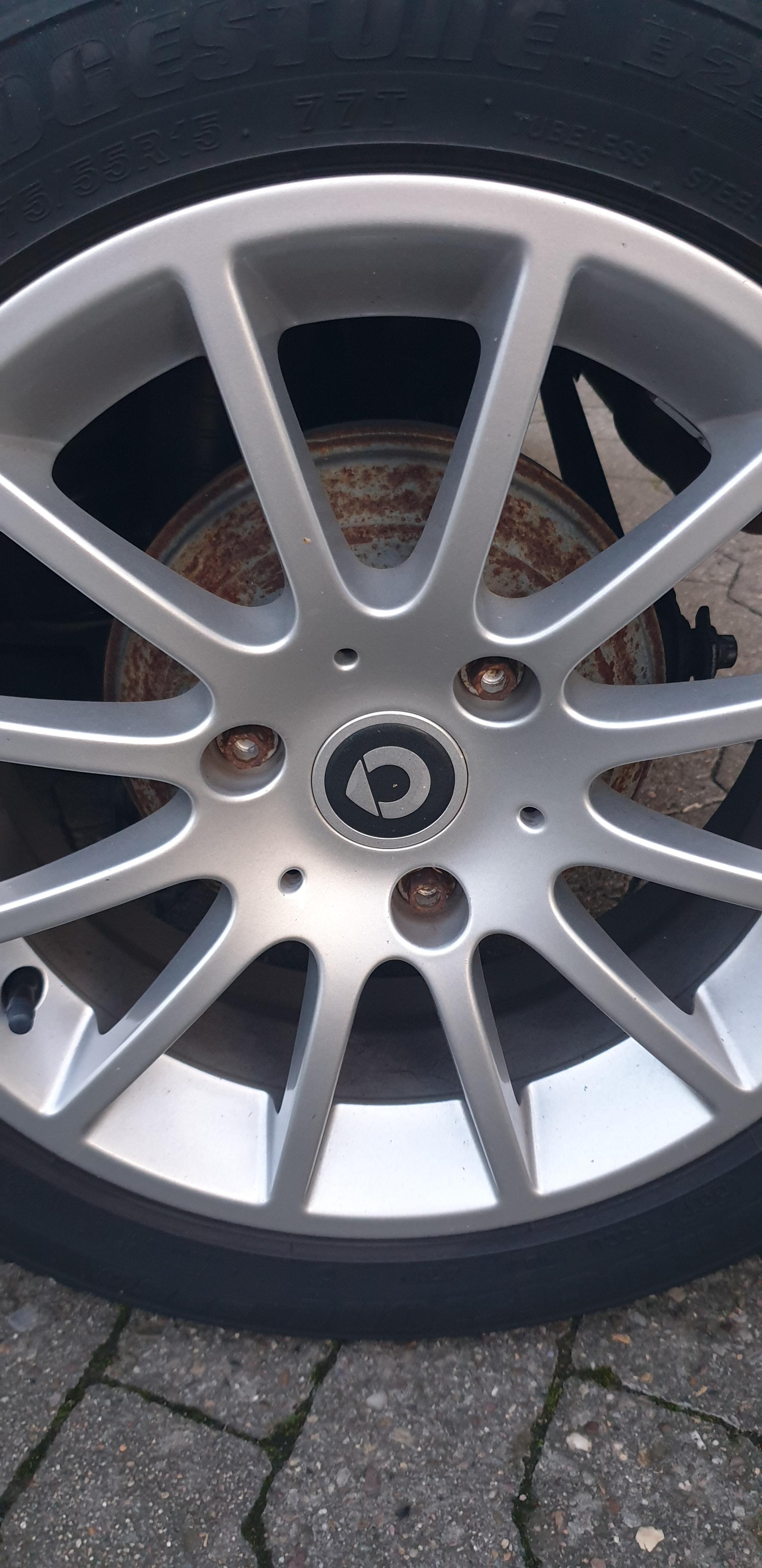 Rost Hinter Der Felge Hinten Auto